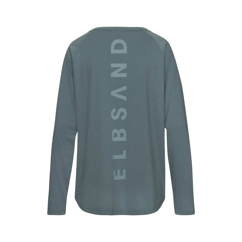 Elbsand Longsleeve »Tinna« mit Logodruck hinten Langarmshirt aus Baumwoll-Mix sportlich-casual Valentinstagsangebot