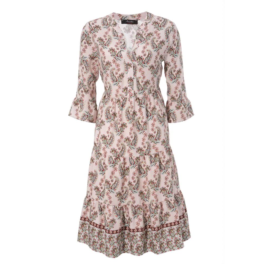 Aniston CASUAL Tunikakleid mit verspielten Paisley-Druck Lagerräumung