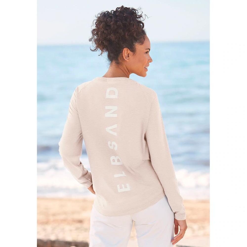 Elbsand Longsleeve »Tira« mit Logodruck hinten Langarmshirt sportlich-casual Zeitlich begrenztes Angebot