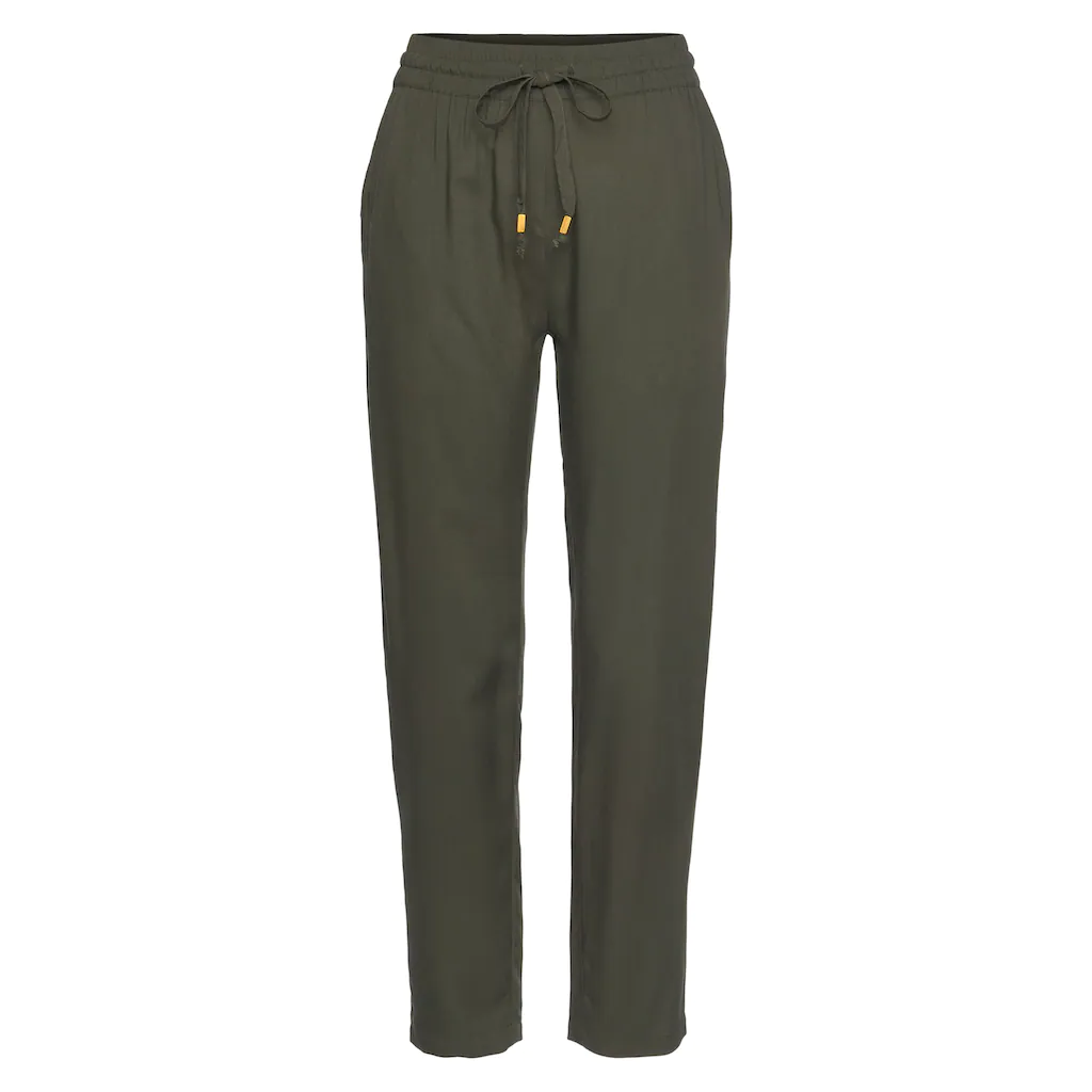 LASCANA Schlupfhose aus gewebter Viskose schmaler Schnitt Sommerhose Business-Look Exklusive Angebote