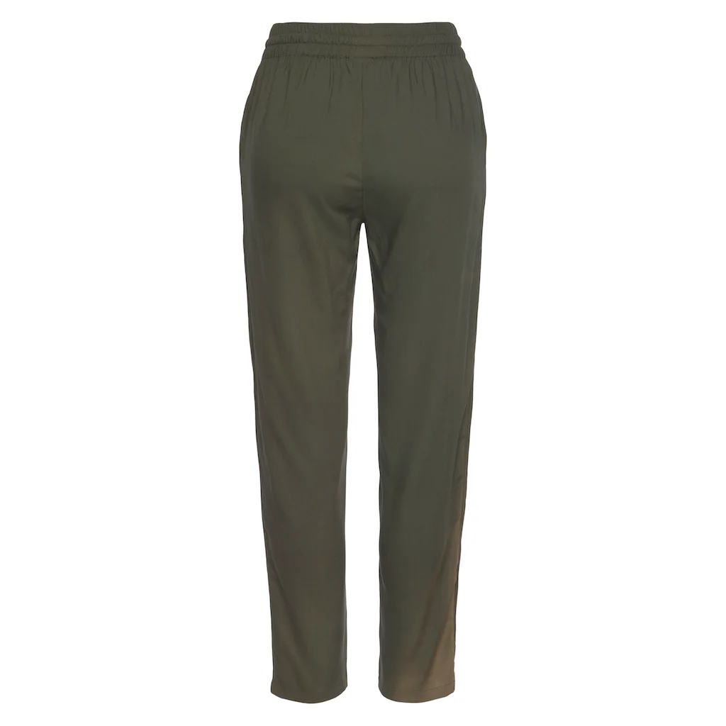 LASCANA Schlupfhose aus gewebter Viskose schmaler Schnitt Sommerhose Business-Look Exklusive Angebote