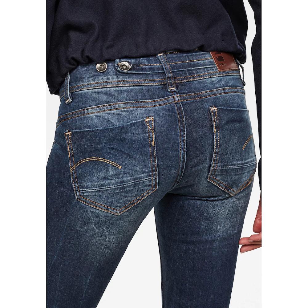 G-STAR Straight-Jeans »Midge« 5-Pocket-Design mit markanten Steppnähten Tiefpreis