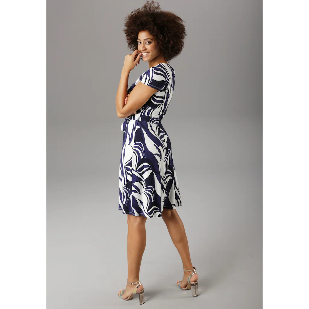 Aniston SELECTED Sommerkleid mit grafischem Druck Sonderangebot der Fabrik