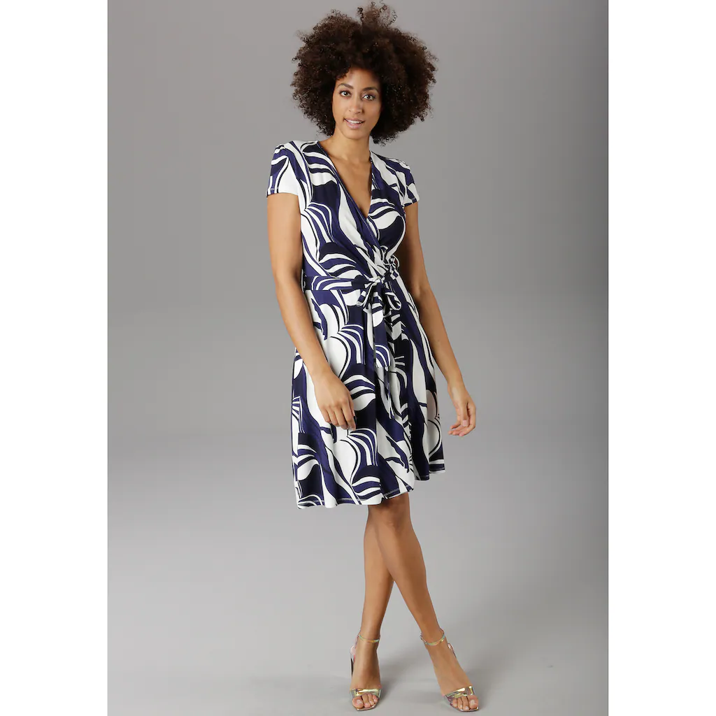 Aniston SELECTED Sommerkleid mit grafischem Druck Sonderangebot der Fabrik