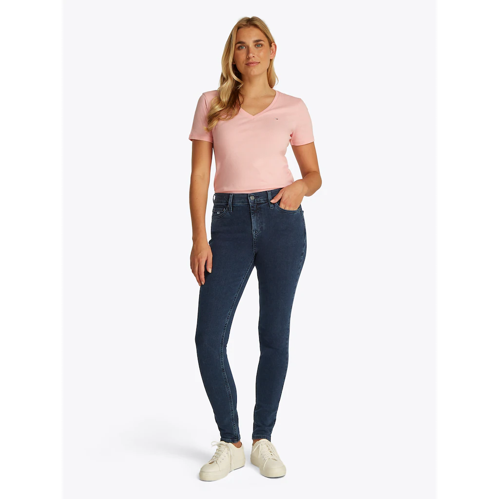 Tommy Jeans Skinny-fit-Jeans »Nora Mid Rise Skinny Fit« mit Waschung mit Logo-Badge Super Rabatt