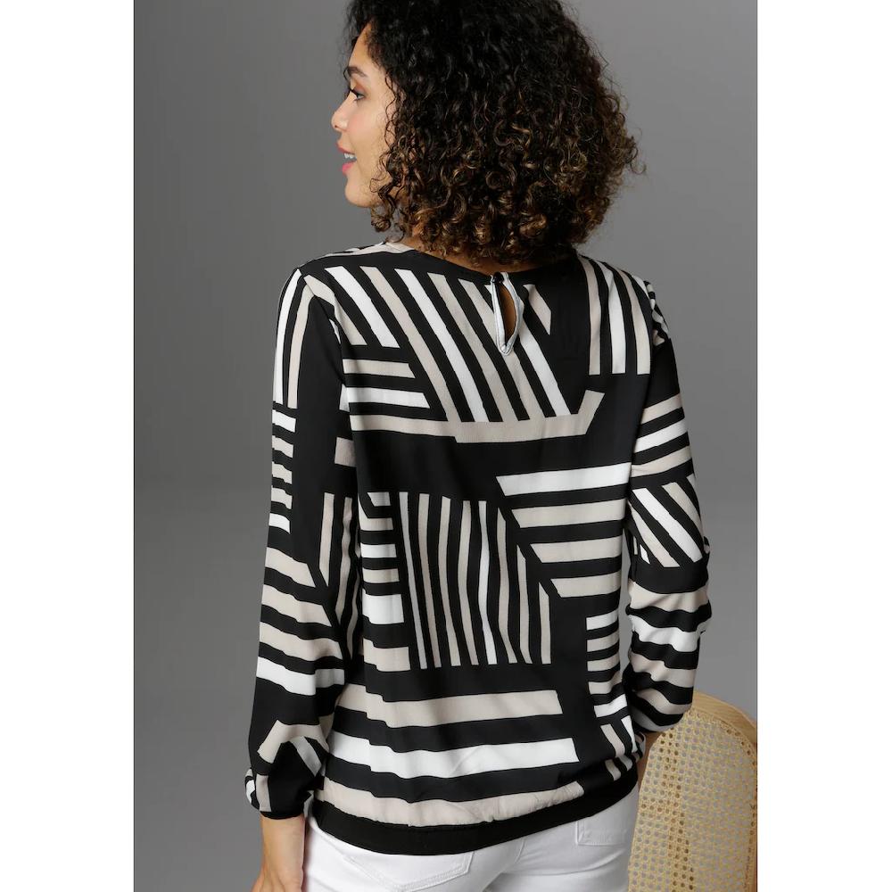 Aniston SELECTED Shirtbluse mit grafischem Muster Kostenloser Versand international
