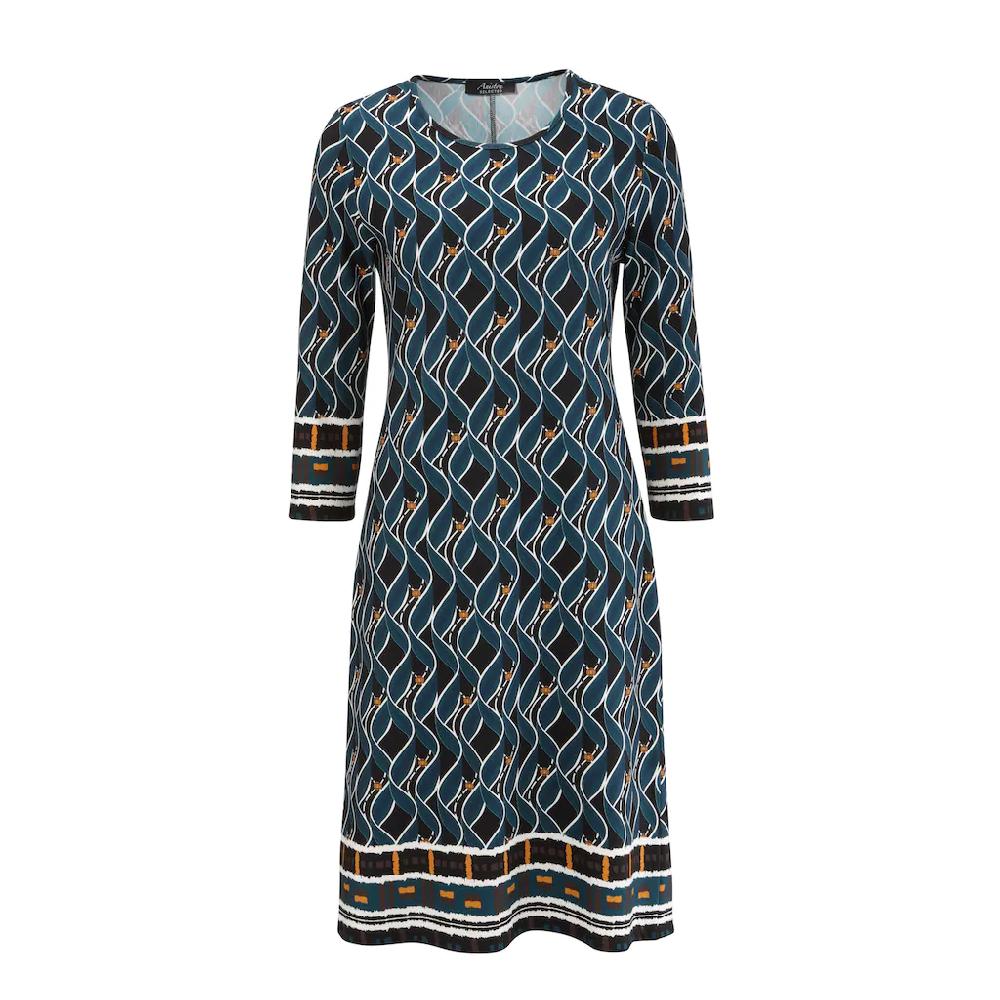Aniston SELECTED Jerseykleid im Retro-Dessin Speichern exportieren