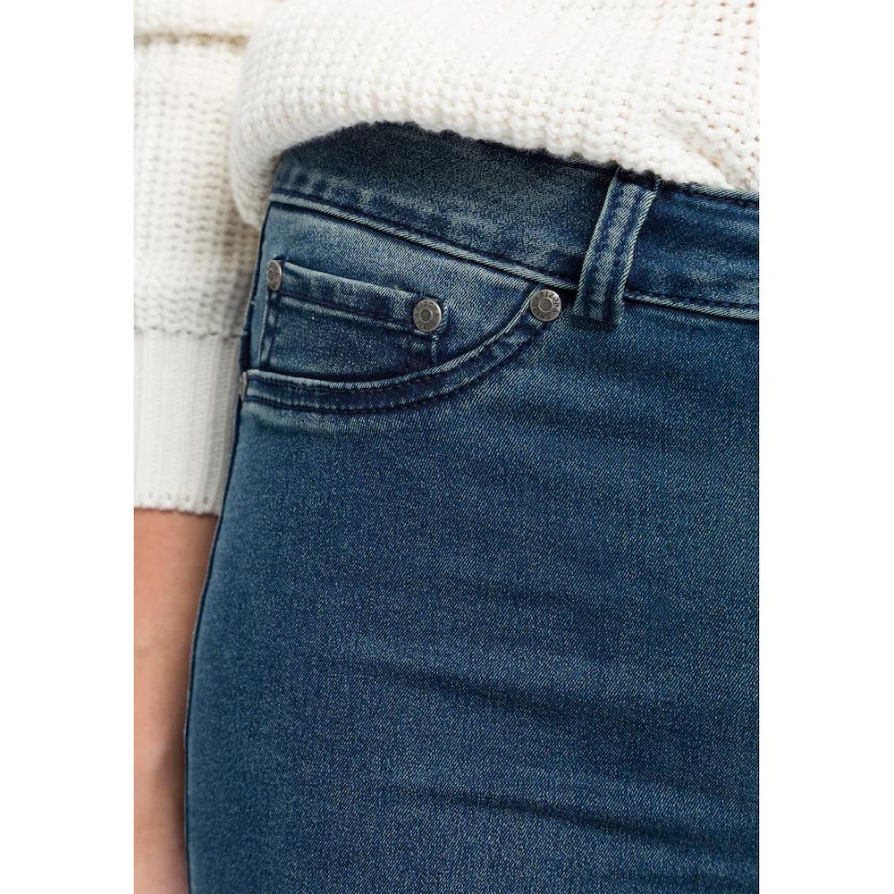 Arizona Bootcut-Jeans »Ultra Stretch« ausgestellte Beinform Used-Waschung hohe Leibhöhe Online