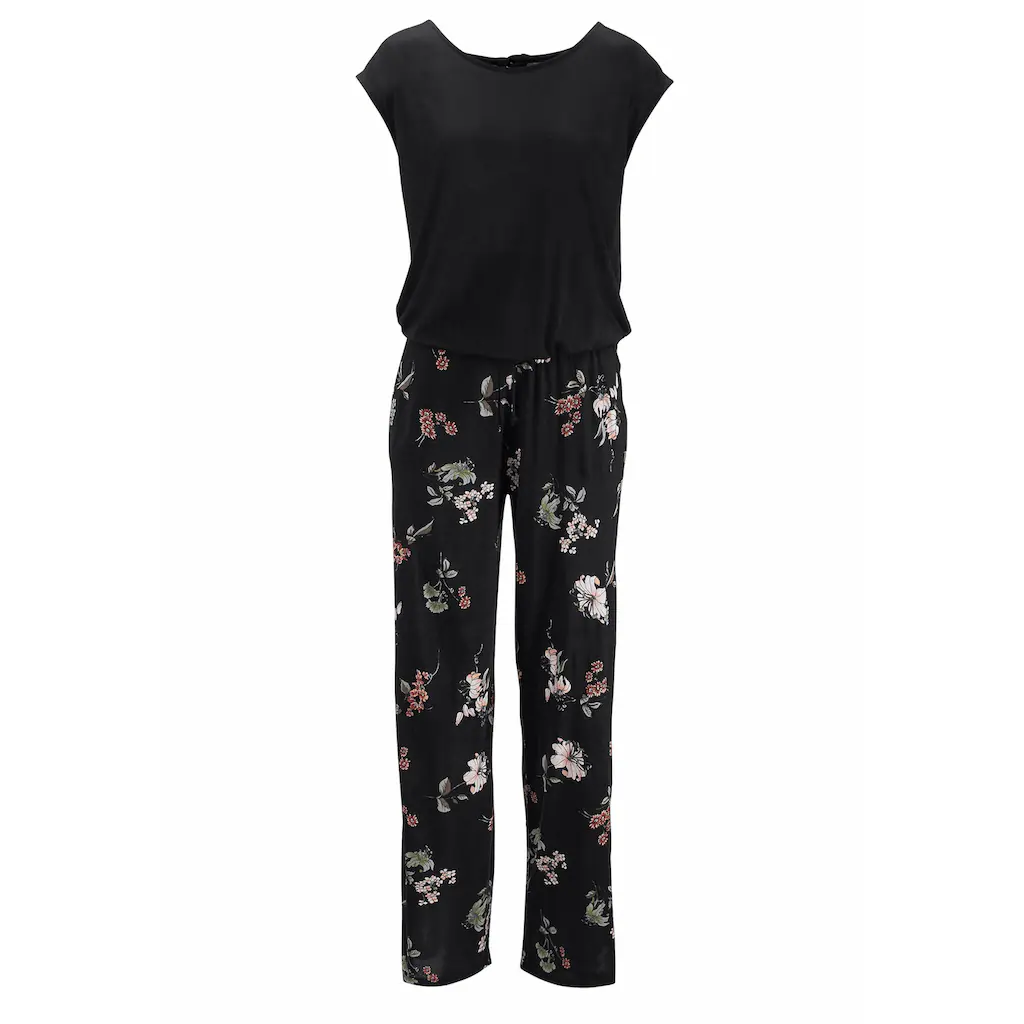 LASCANA Overall mit weitem Bein und Taschen lockerer Jumpsuit sommerlich Fabrik Onlineshop