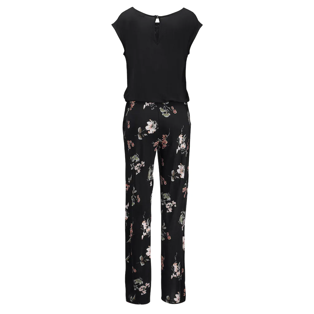 LASCANA Overall mit weitem Bein und Taschen lockerer Jumpsuit sommerlich Fabrik Onlineshop