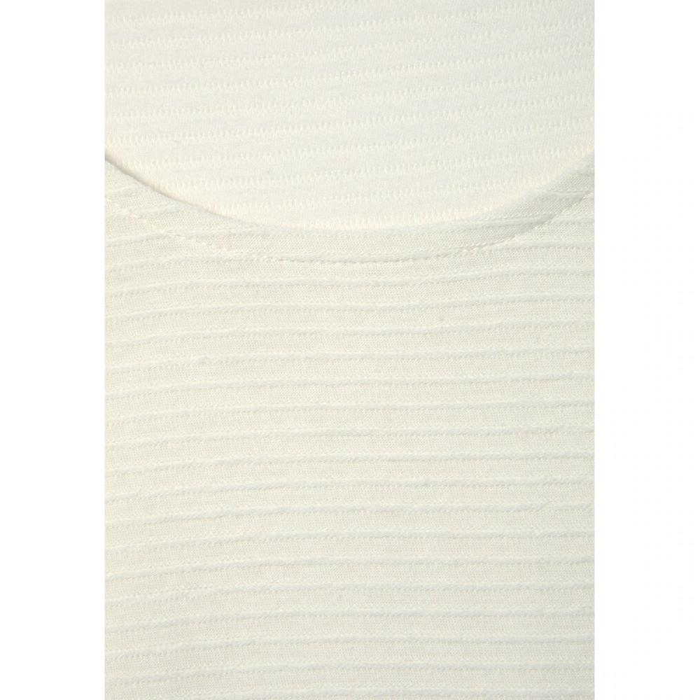 LASCANA Langarmshirt »mit Streifenstruktur« aus weicher Baumwoll-Qualität Fabrikpreis
