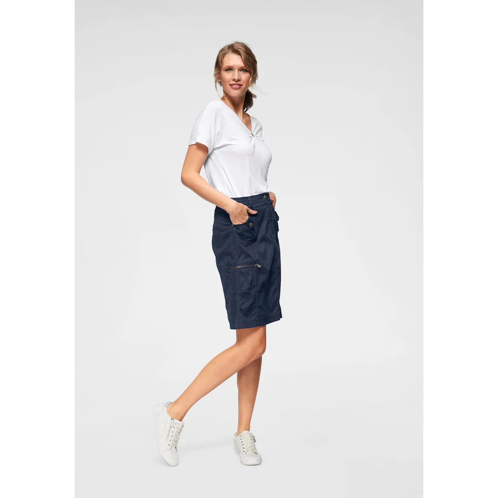 Aniston CASUAL Cargorock mit figurfreundlichen Teilungsnähten Flash Sale