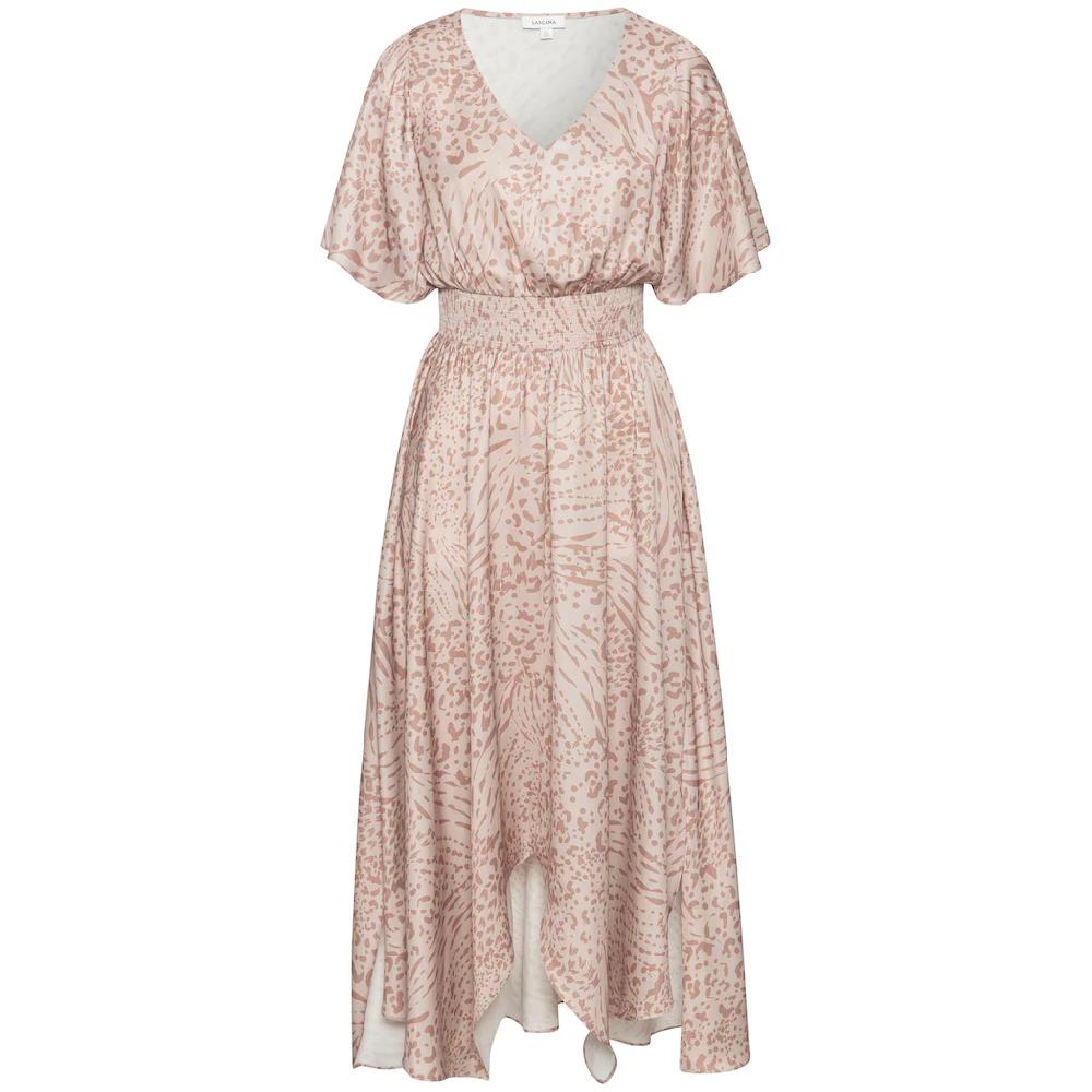 LASCANA Maxikleid mit Animalprint luftiges Sommerkleid mit Schlitzen Cyber Monday