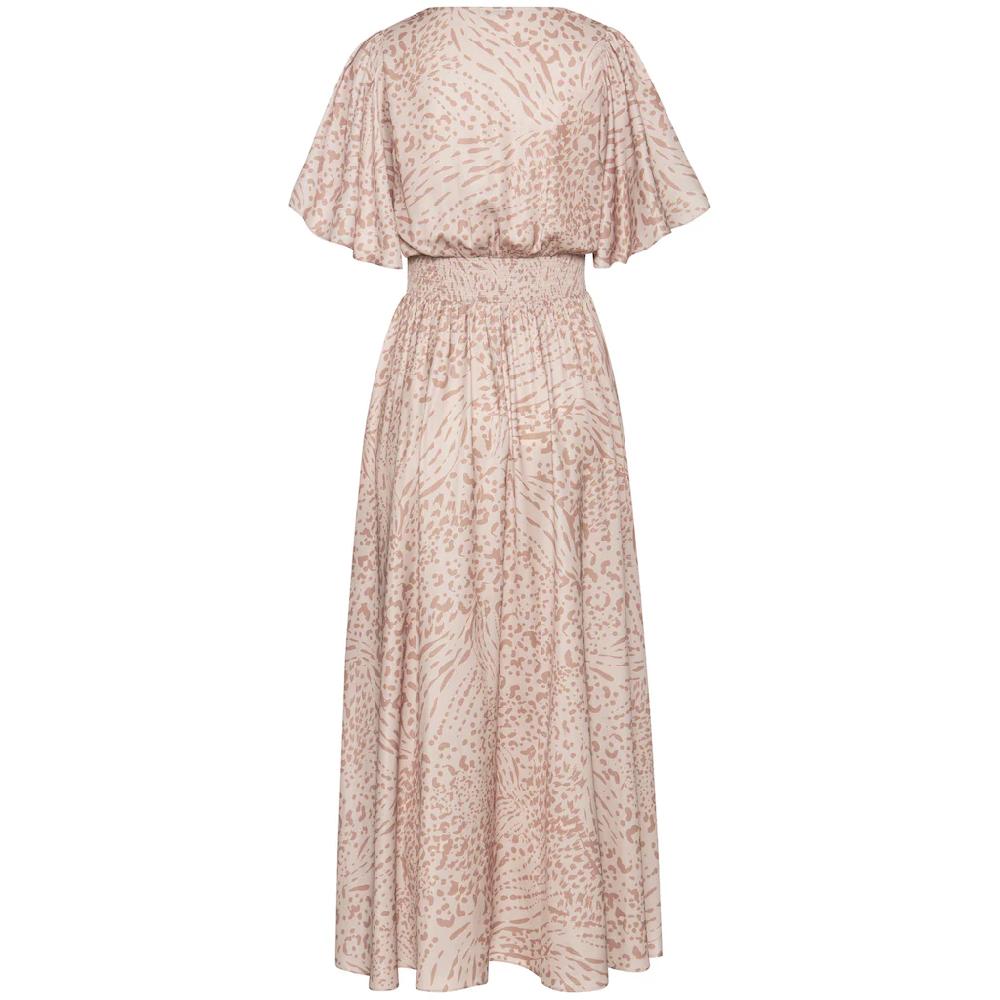 LASCANA Maxikleid mit Animalprint luftiges Sommerkleid mit Schlitzen Cyber Monday