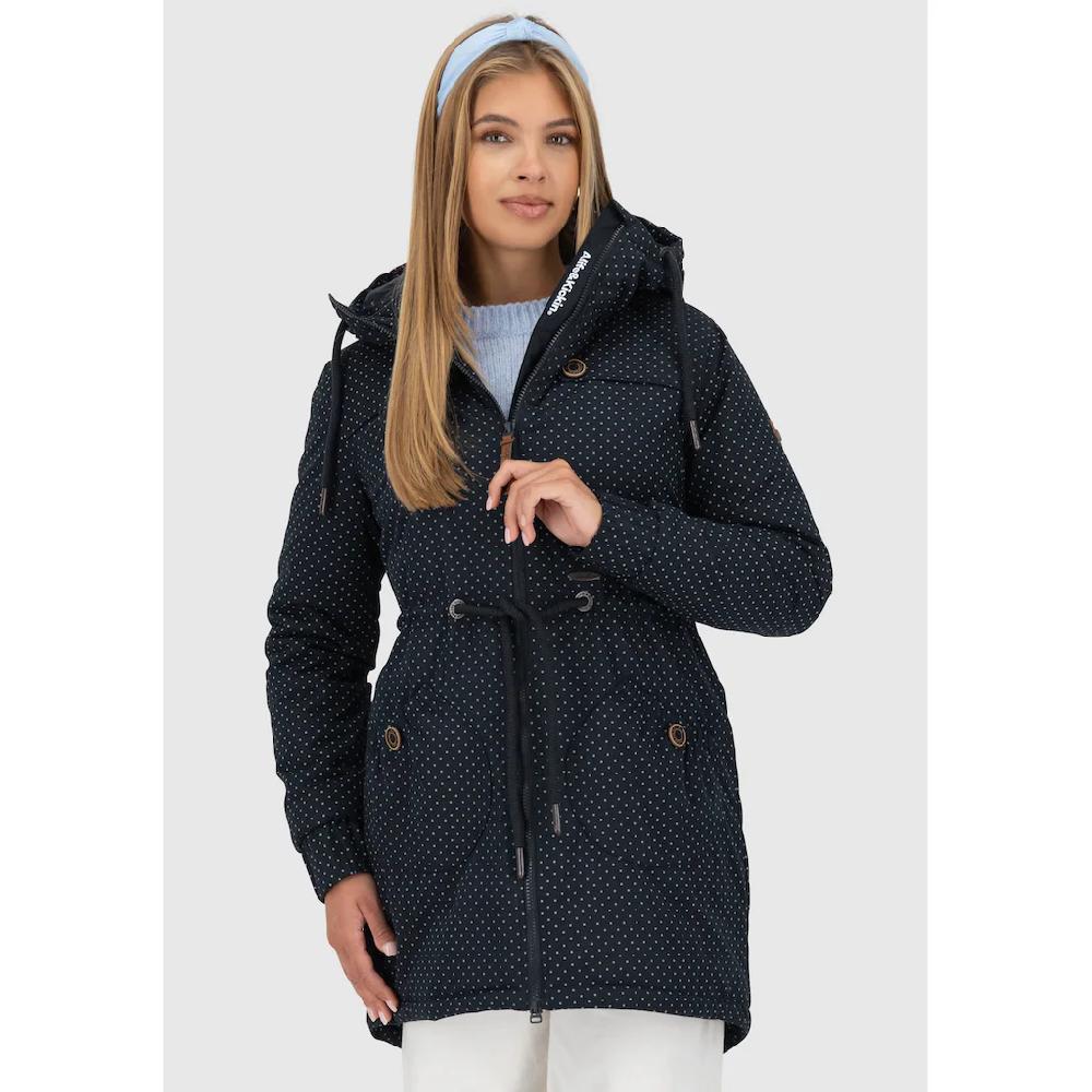 Alife & Kickin Outdoorjacke »CHARLOTTEAKB« mit Kapuze gefütterter Parka Kapuzenjacke durch Bindeband tailliert Räumungsverkauf