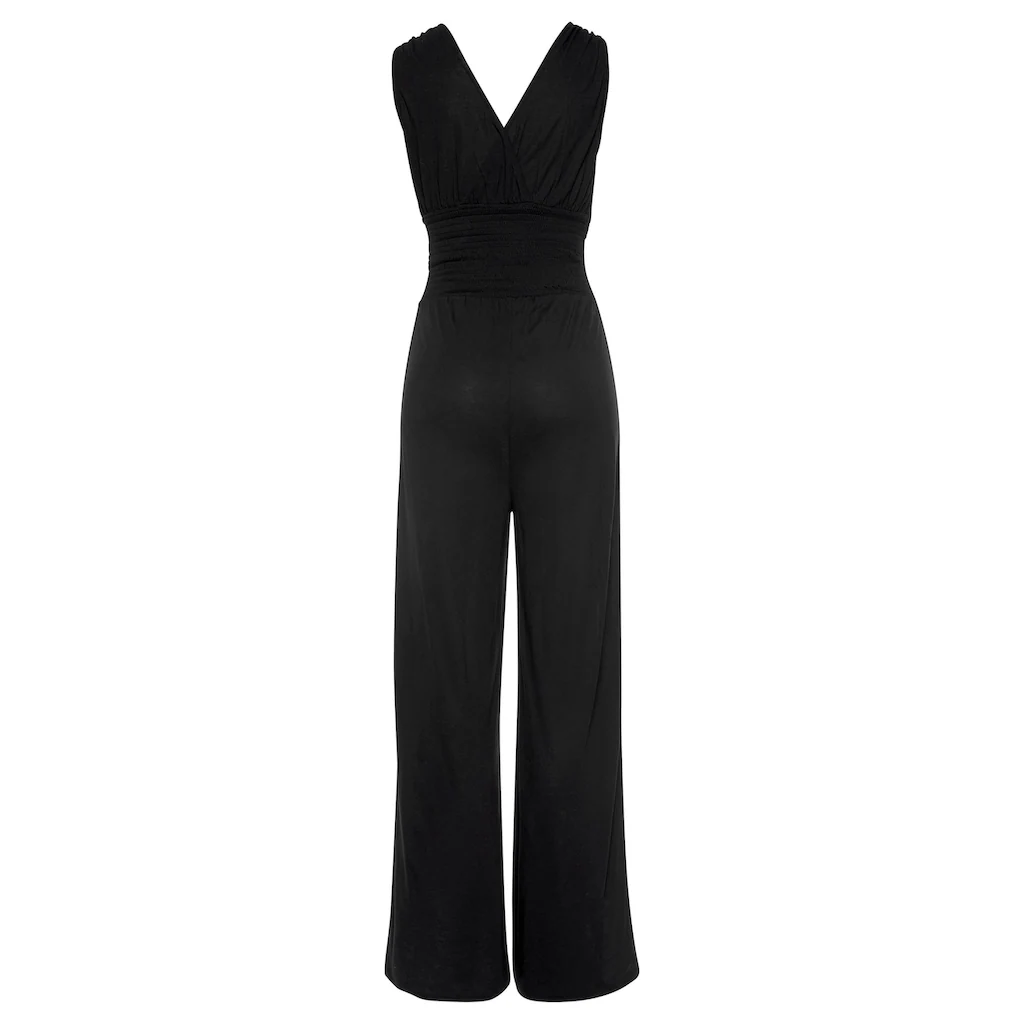 LASCANA Overall mit Bändern zum Raffen der Träger sommerlicher Jumpsuit Tiefpreis
