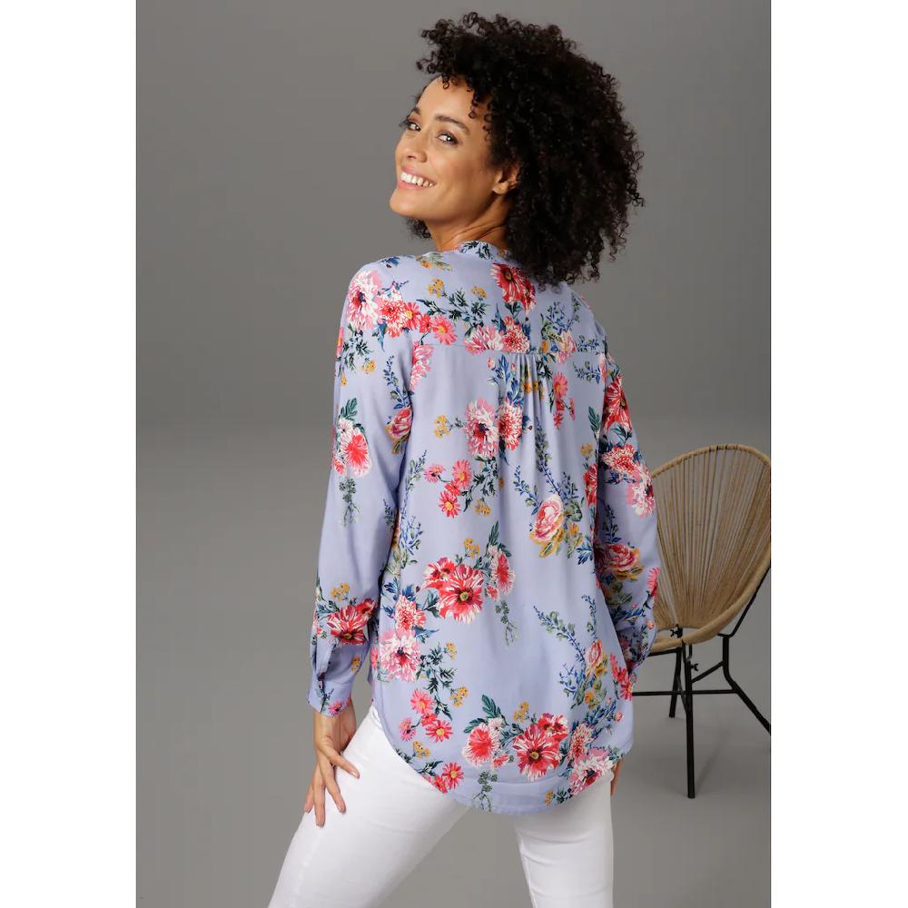 Aniston CASUAL Schlupfbluse mit farbenfrohem Blumendruck JETZT KAUFEN