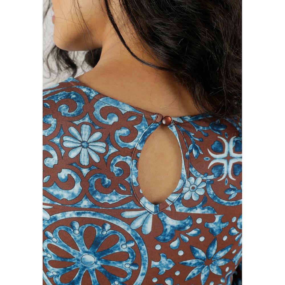 Aniston CASUAL Jerseykleid mit extravaganten Druck - jedes Teil ein Unikat Zeitbegrenzte Promotion