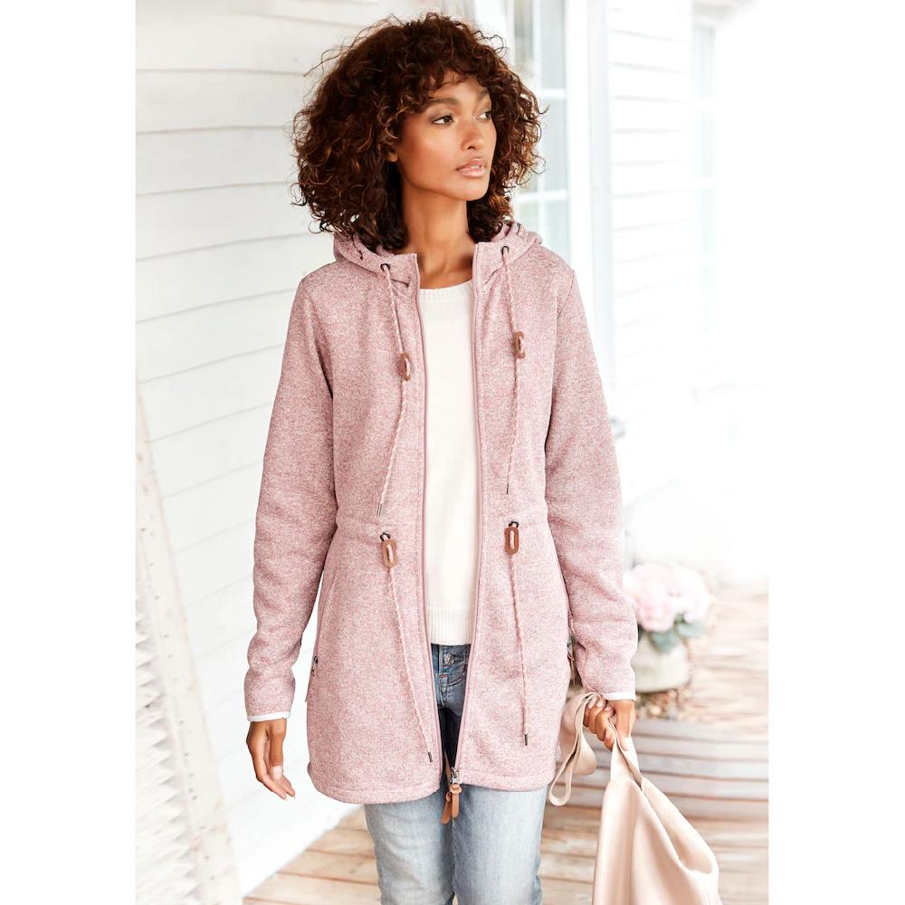LASCANA Fleecejacke mit Kapuze mit Kapuze Black Friday Preise