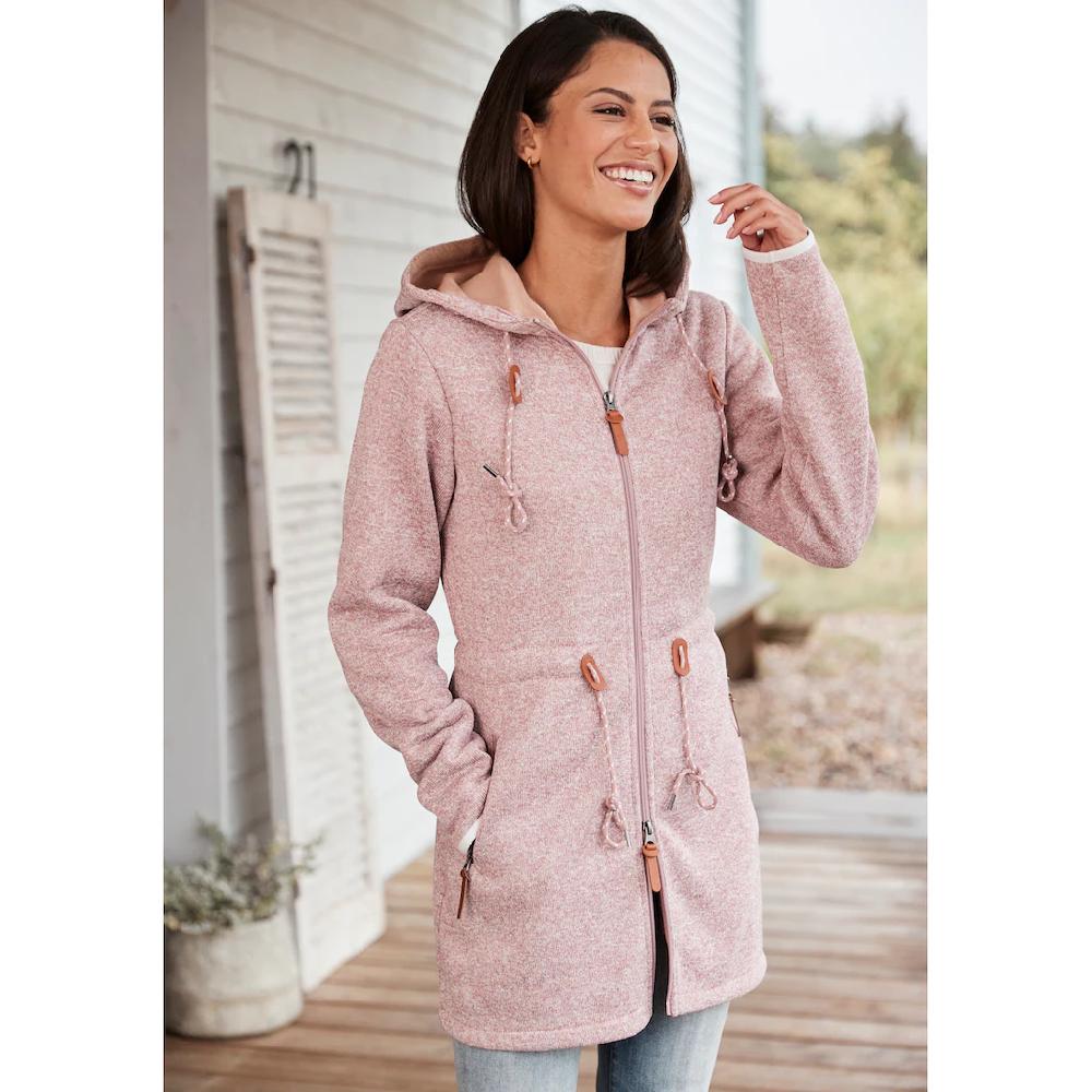 LASCANA Fleecejacke mit Kapuze mit Kapuze Black Friday Preise