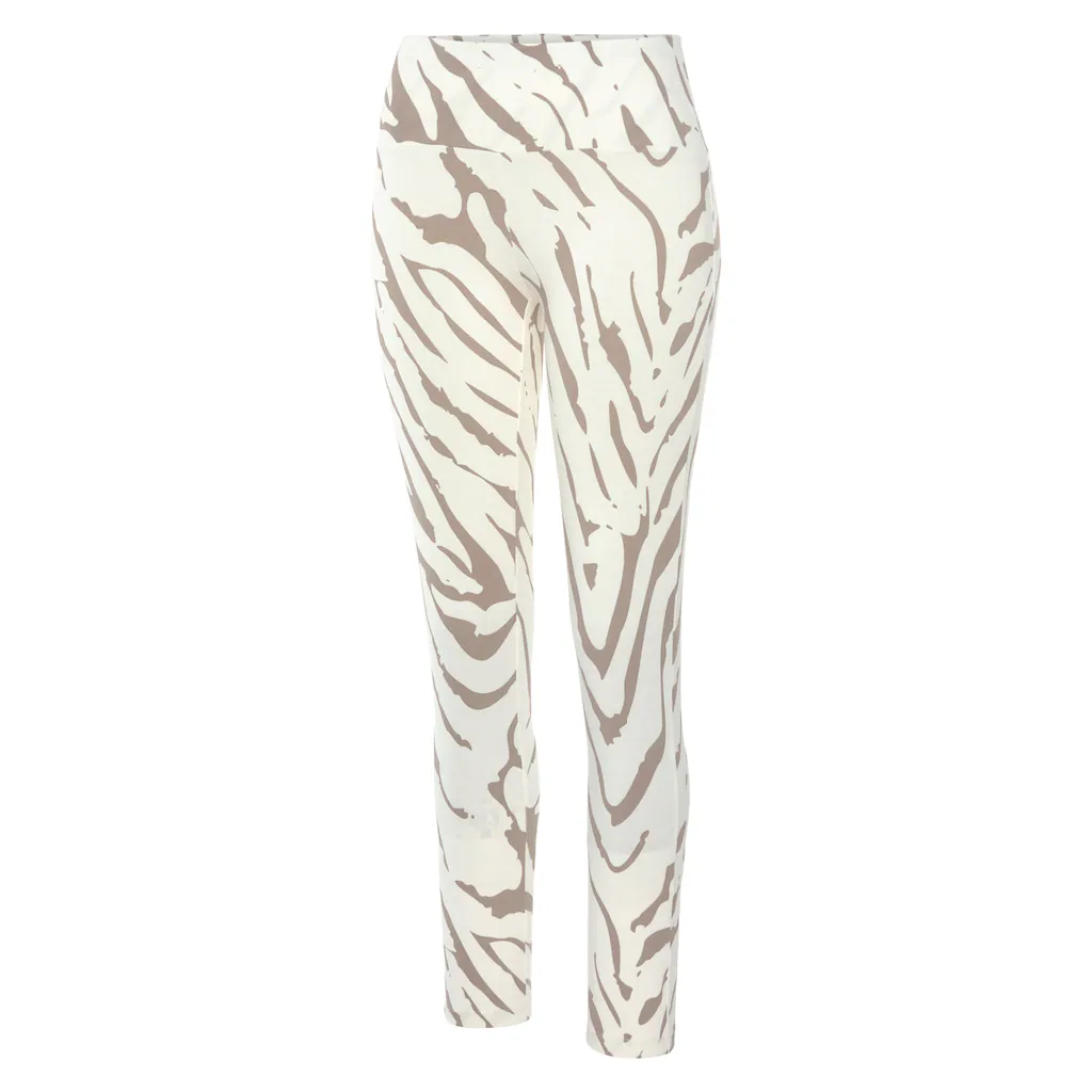 LASCANA Leggings mit Zebramuster und breitem Bund Loungewear 2025