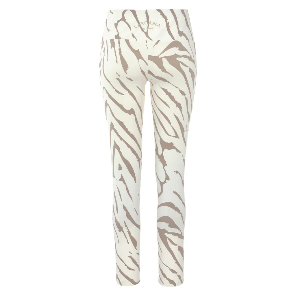 LASCANA Leggings mit Zebramuster und breitem Bund Loungewear 2025