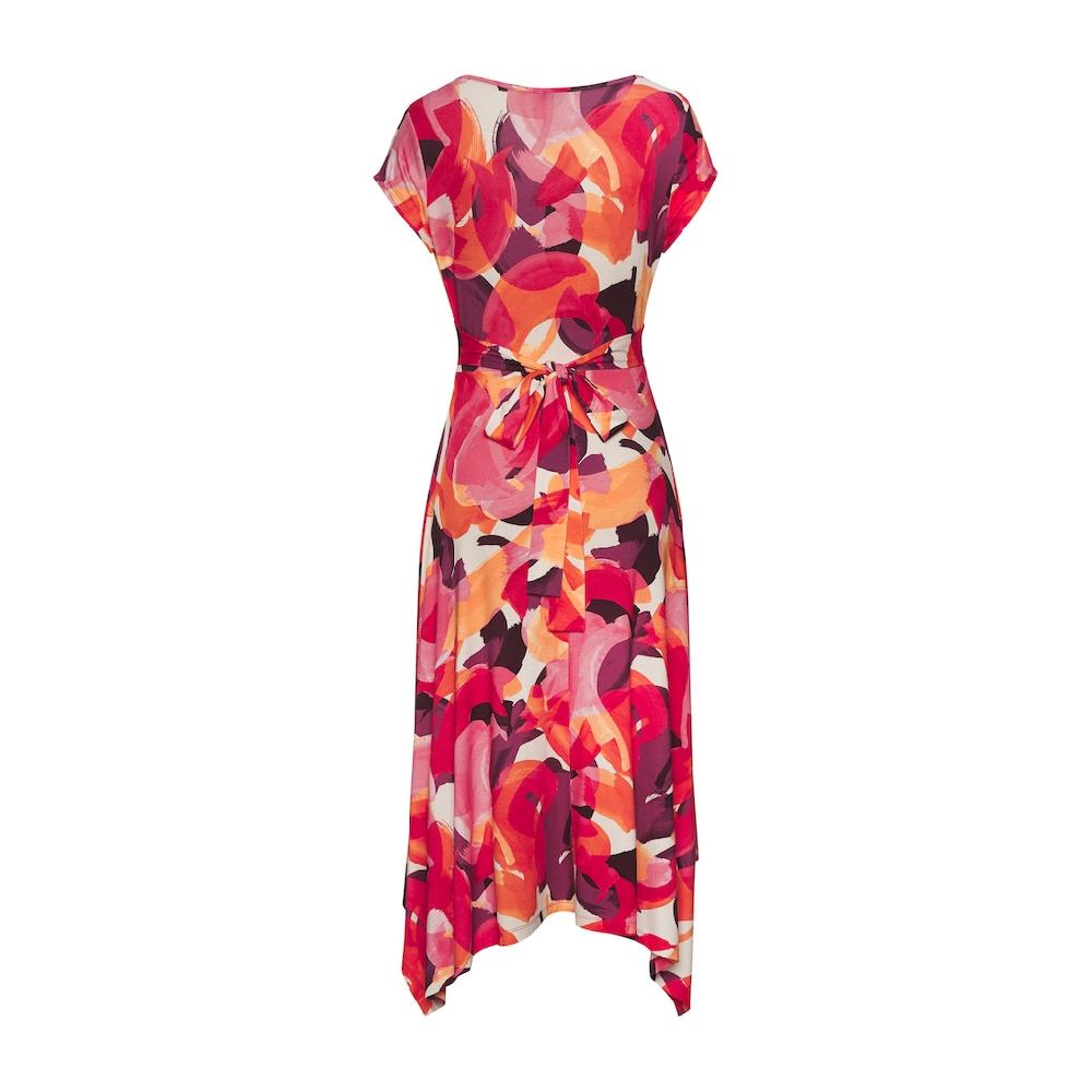 Vivance Midikleid mit Alloverdruck luftiges Sommerkleid in Wickeloptik Strandkleid Günstiger Verkauf
