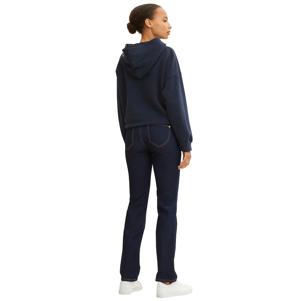 TOM TAILOR Gerade Jeans »Alexa Straight« mit Kontrastnähten Fabrikpreis
