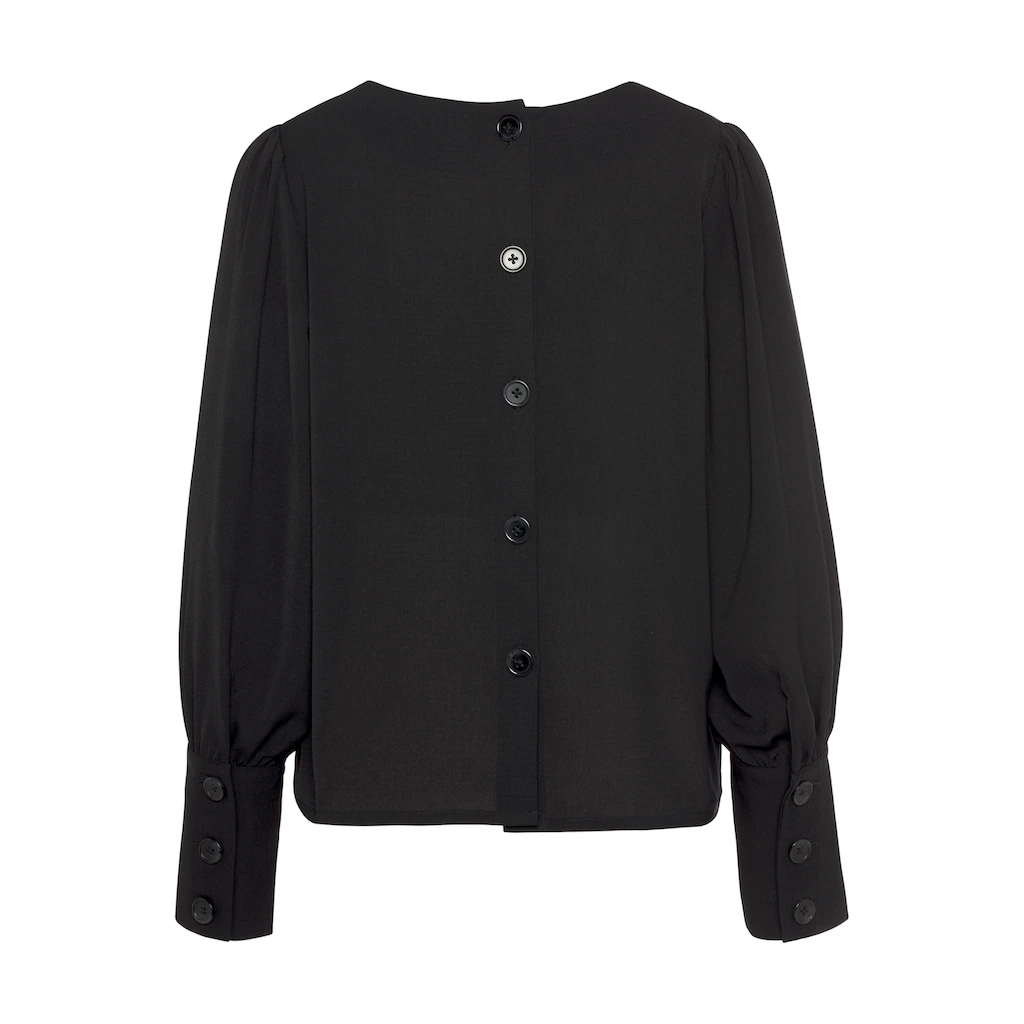 LASCANA Langarmbluse mit Knopfleiste hinten elegante Damenbluse Business-Look Black Friday