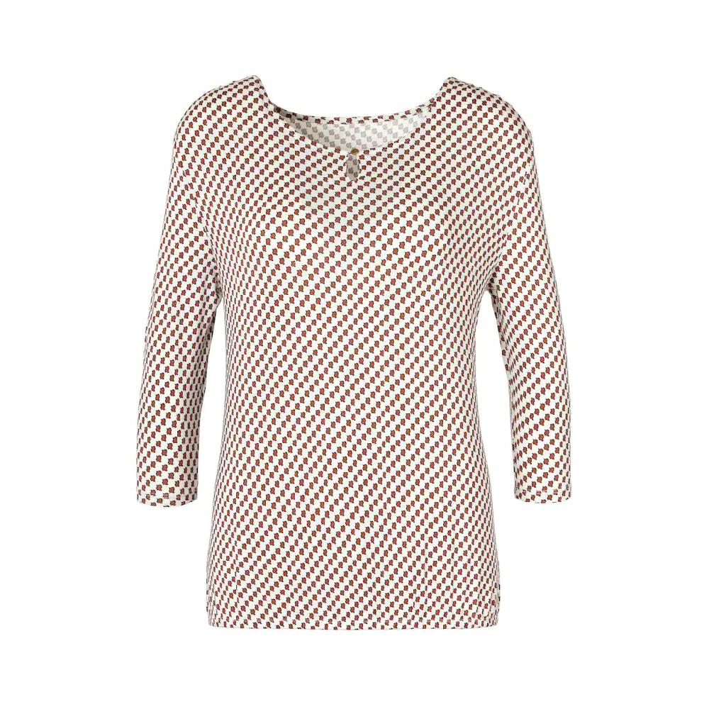 Vivance Rundhalsshirt »mit goldfarbenem Zierknopf am Ausschnitt« aus weichem Viskose-Stretch Osterangebot