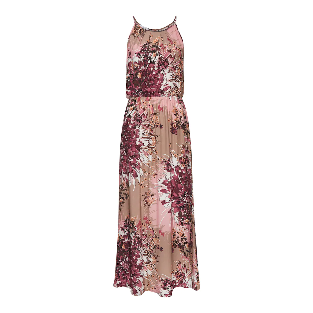 LASCANA Maxikleid mit Alloverdruck luftiges Sommerkleid Strandkleid Jubiläumsangebot