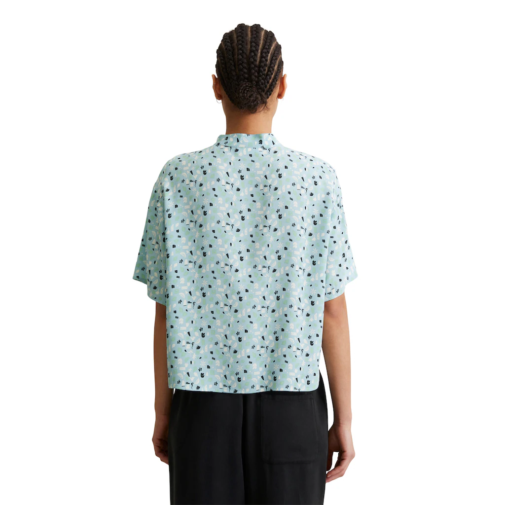 Marc O'Polo DENIM Kurzarmbluse »aus LENZING™ ECOVERO™« Top Angebot