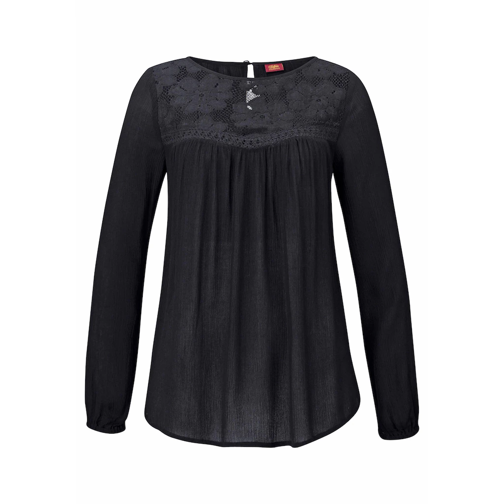 Buffalo Spitzenbluse aus gewebter Viskose sommerlich Boho-Style Zeitlich begrenztes Angebot