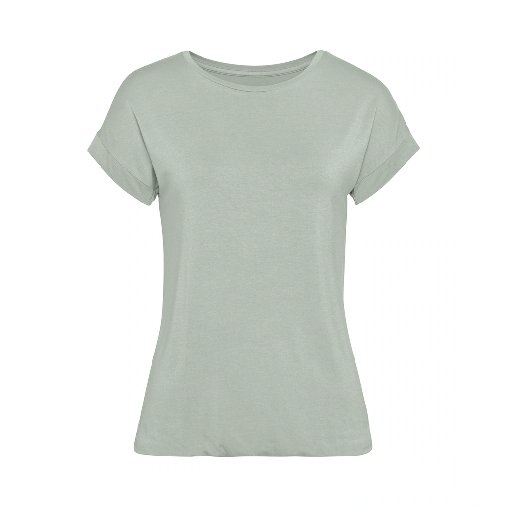 Vivance Kurzarmshirt »mit Gummizug im Bund« aus weichem Viskose-Stretch Exklusive Angebote