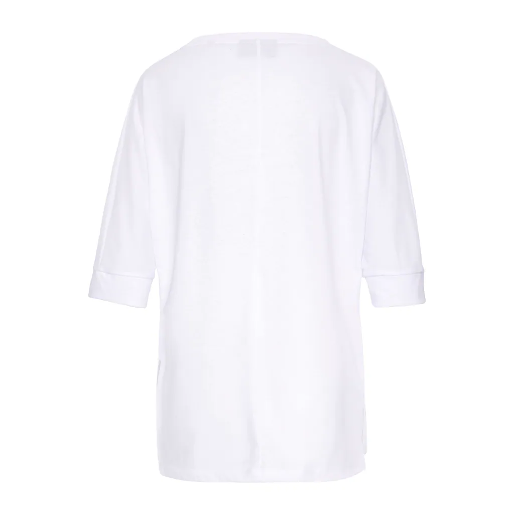 Elbsand Rundhals-Shirt »Iduna« mit Logoprint Baumwoll-Mix lockere Passform Blitzangebot