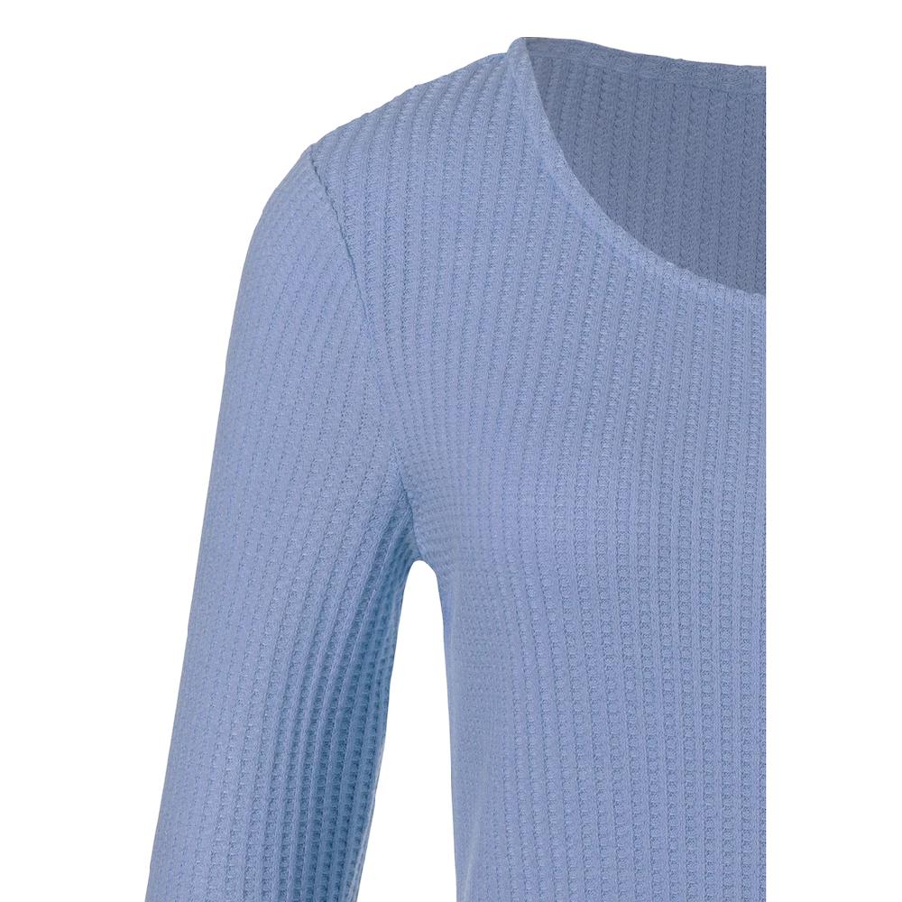 LASCANA Langarmshirt »in modischer Piqué-Optik« aus pflegeleichter Qualität mit Viskose Neueste Stile