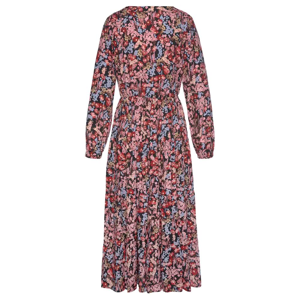 LASCANA Maxikleid mit Blümchenprint und V-Ausschnitt Sommerkleid Bis zu 50% Rabatt