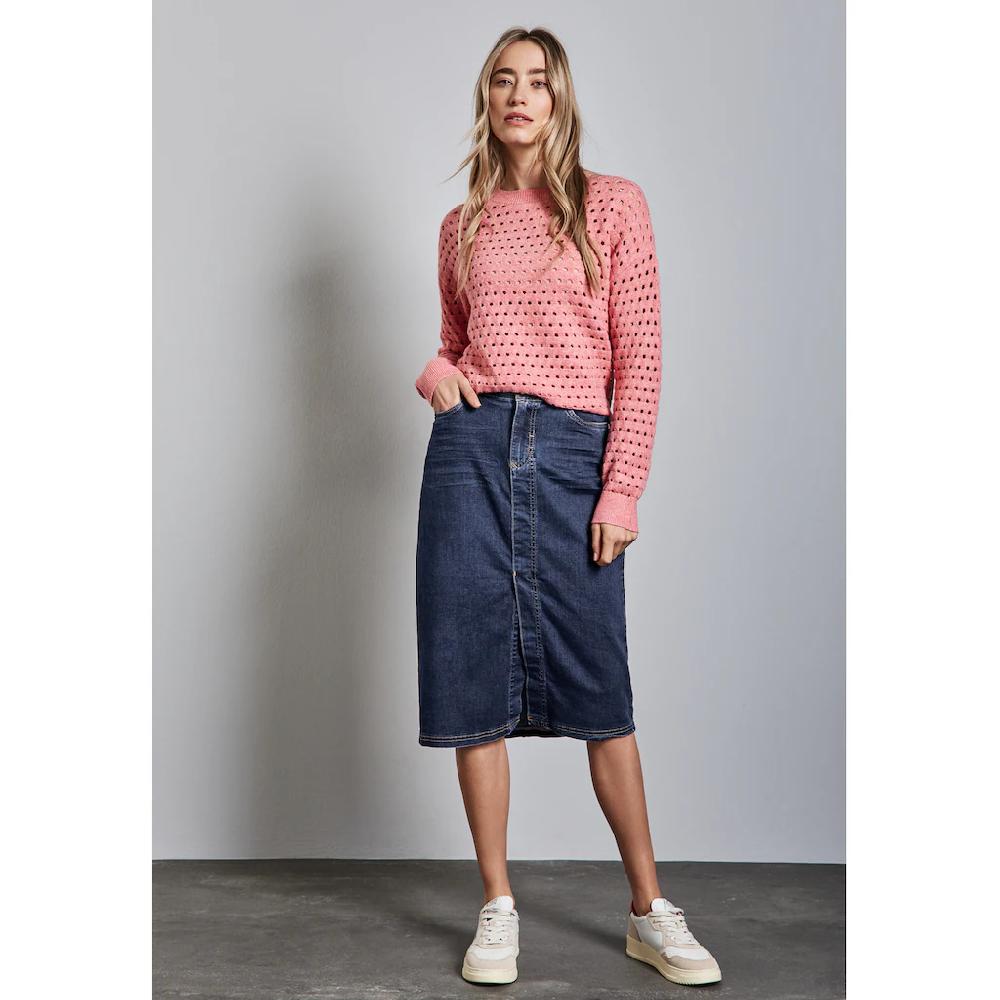 STREET ONE Jeansrock aus Baumwolle mit Stretchanteil Vierteljährliche Förderung