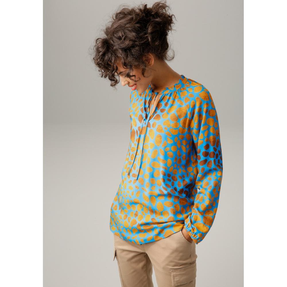 Aniston CASUAL Schlupfbluse mit interessanten Alloverdruck Kostenloser Versand international