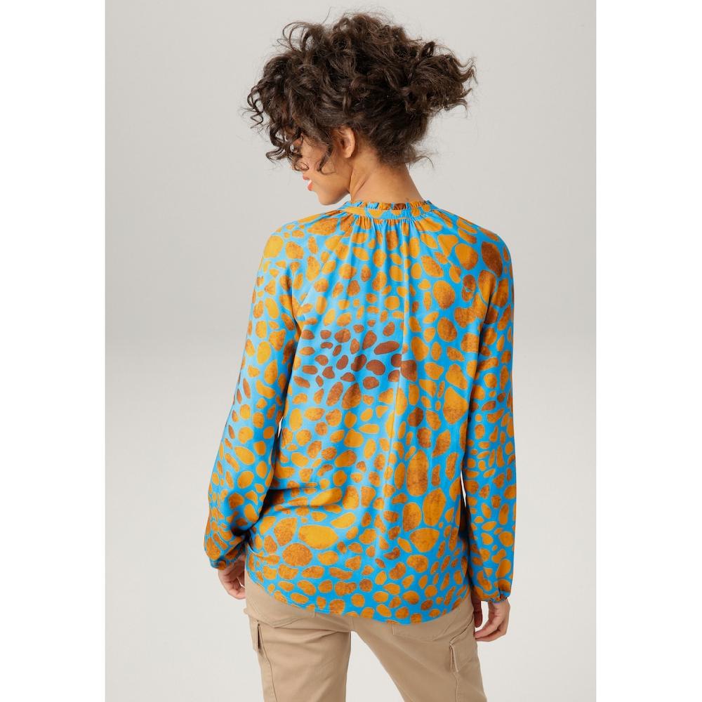Aniston CASUAL Schlupfbluse mit interessanten Alloverdruck Kostenloser Versand international