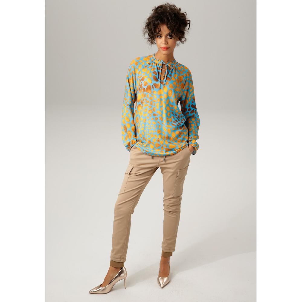 Aniston CASUAL Schlupfbluse mit interessanten Alloverdruck Kostenloser Versand international