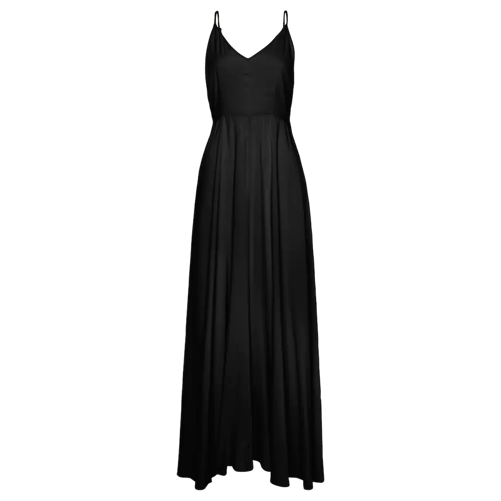 LASCANA Maxikleid aus gewebter Viskose Cut-Out am Rücken Sommerkleid Speichern exportieren