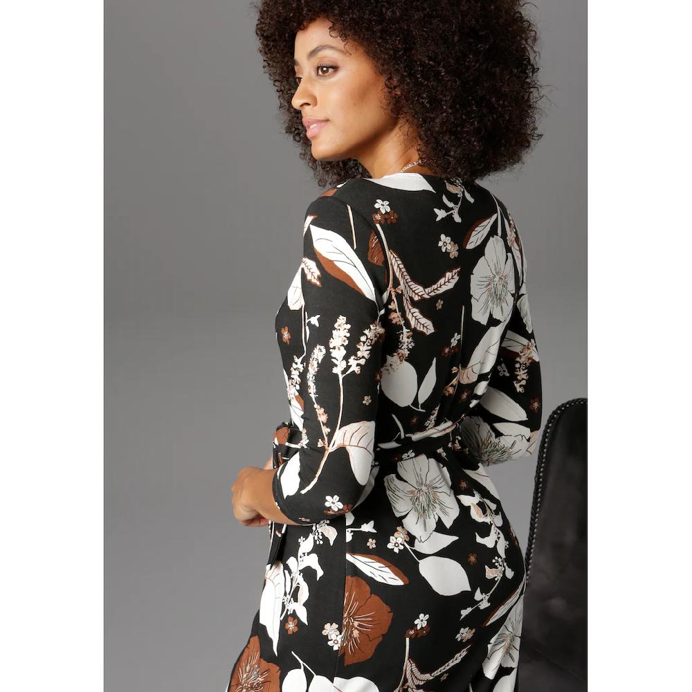 Aniston SELECTED Jerseykleid in femininer Wickel-Optik zollfrei