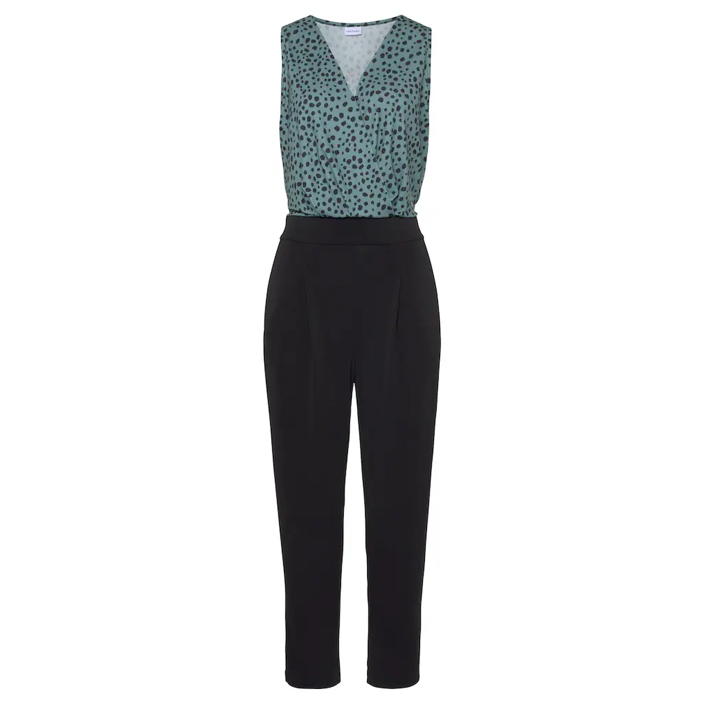 LASCANA Overall mit überlappendem Oberteil eleganter Jumpsuit Business-Look 50% Rabatt für begrenzte Zeit