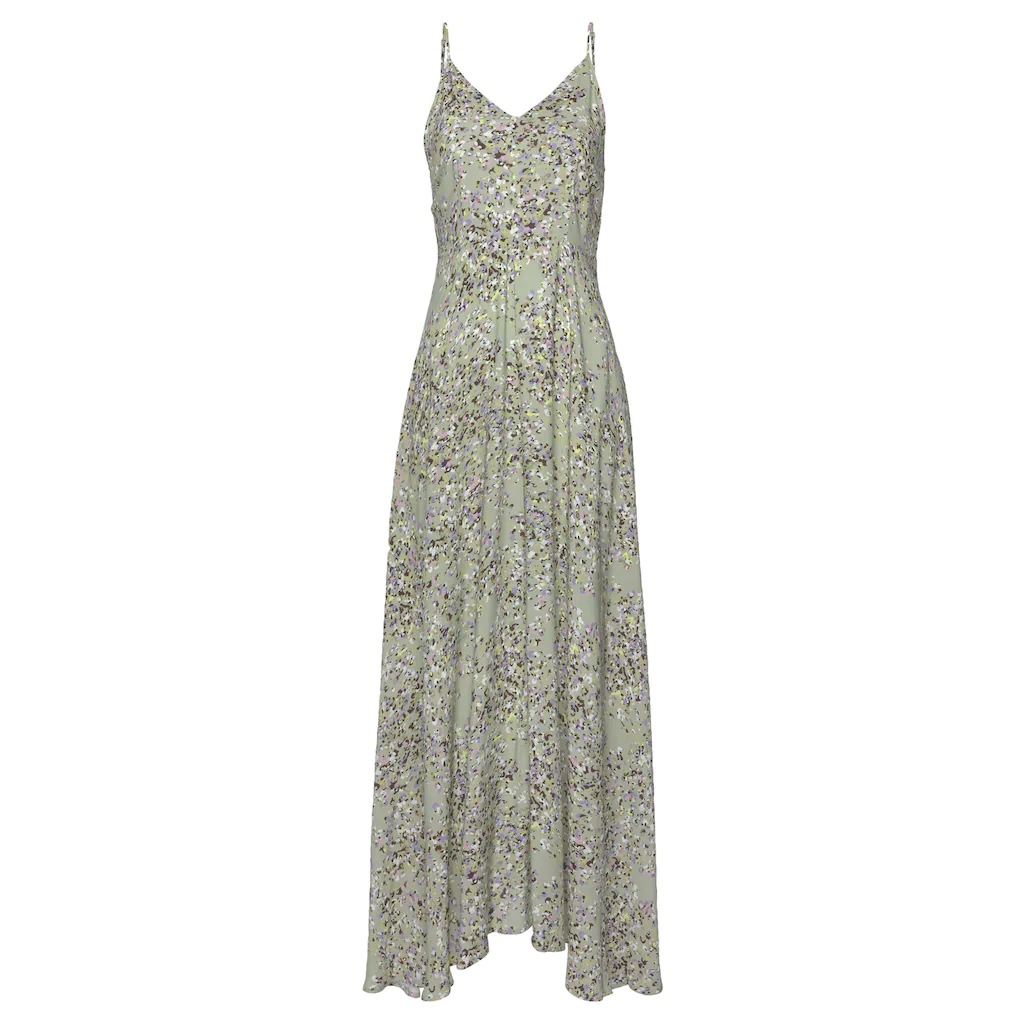 LASCANA Maxikleid aus gewebter Viskose Cut-Out am Rücken Chiffon-Qualität Sommerkleid Fabrikverkauf