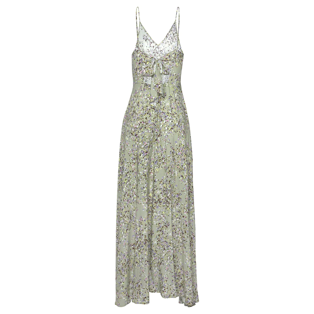 LASCANA Maxikleid aus gewebter Viskose Cut-Out am Rücken Chiffon-Qualität Sommerkleid Fabrikverkauf