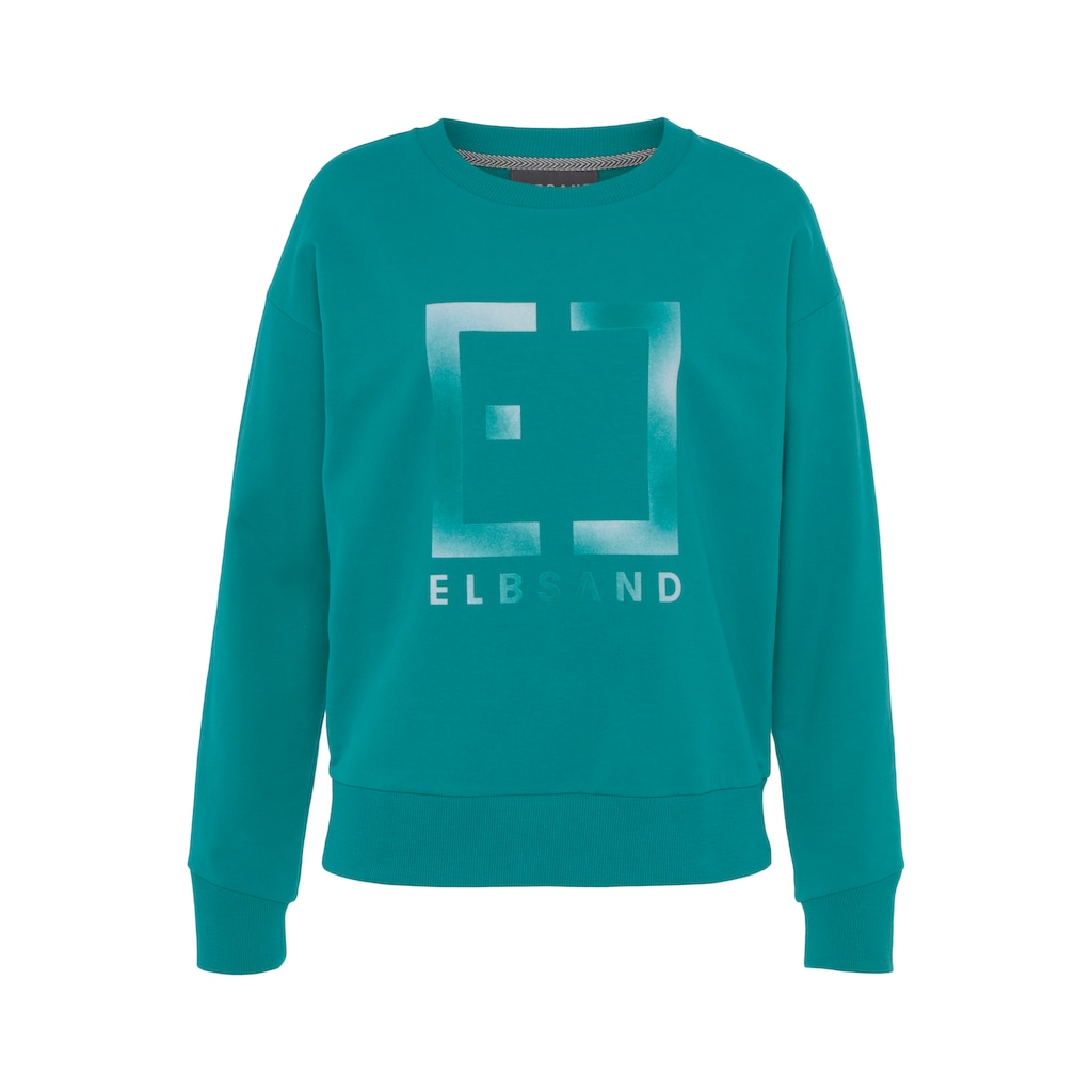 Elbsand Sweatshirt »Fionni« mit großem Logoprint sportlich-casual Meist gekauft