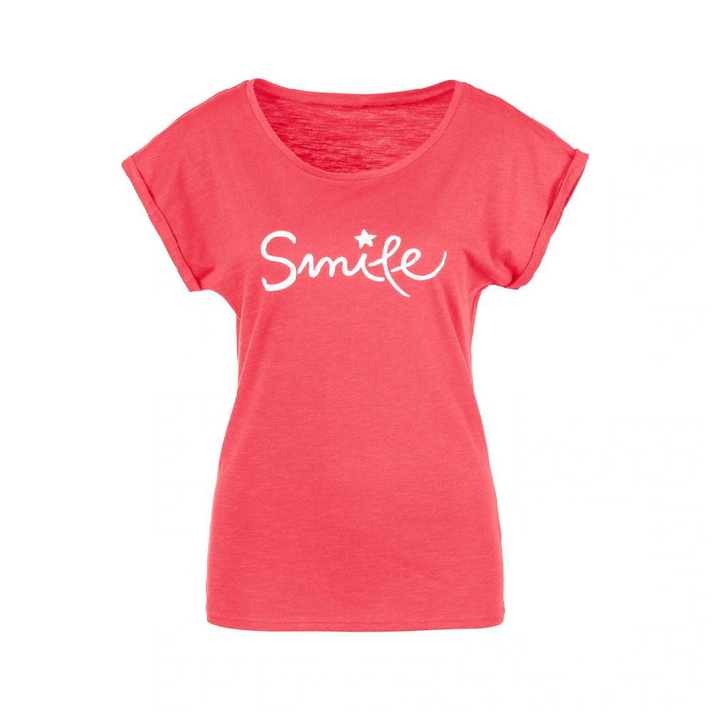 Beachtime T-Shirt »mit Frontdruck "Smile"« aus weicher Baumwoll-Qualität Blitzverkäufe
