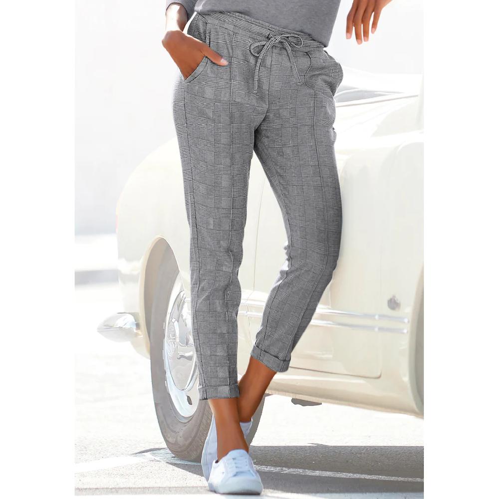 Vivance Jogger Pants mit Karomuster und seitlichen Taschen Karohose Versandkostenfrei