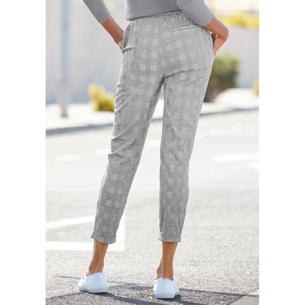 Vivance Jogger Pants mit Karomuster und seitlichen Taschen Karohose Versandkostenfrei